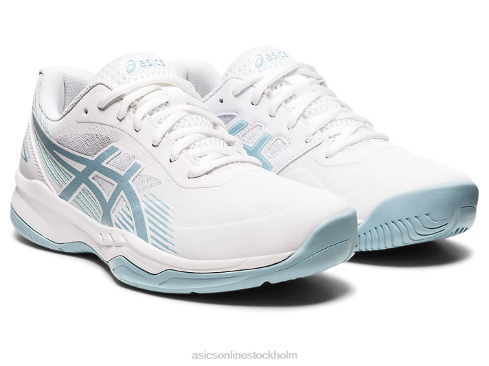 Asics gel-spel 8 kvinnor D6D03192 vit/rökblå