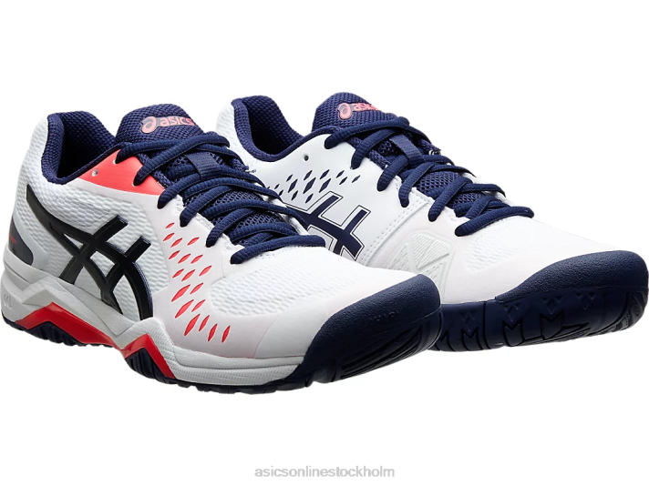 Asics gel-utmanare 12 kvinnor D6D04187 vit/peacoat