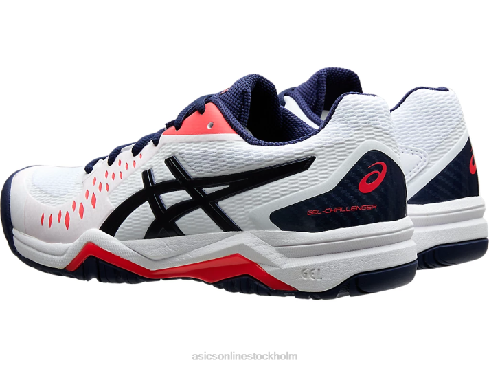 Asics gel-utmanare 12 kvinnor D6D04187 vit/peacoat