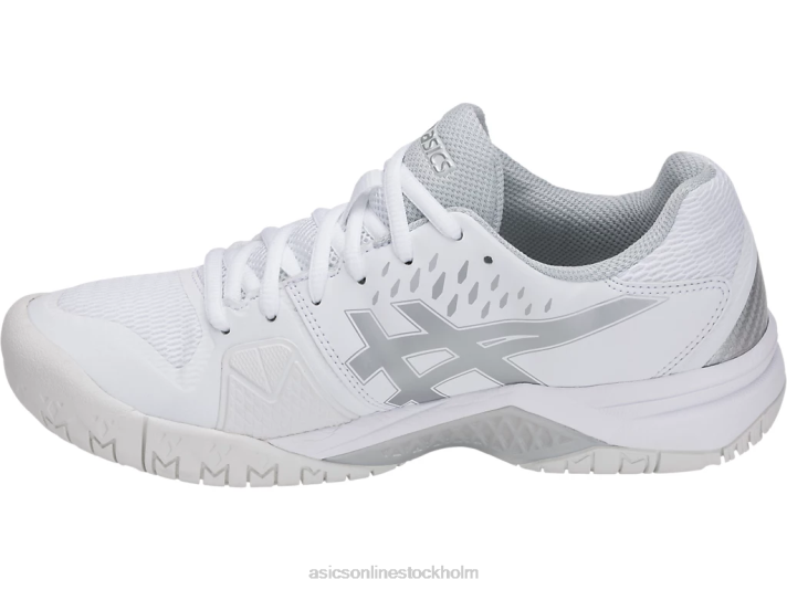 Asics gel-utmanare 12 kvinnor D6D04213 vit/silver