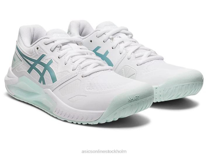 Asics gel-utmanare 13 kvinnor D6D02979 vit/rökblå
