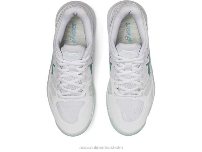 Asics gel-utmanare 13 kvinnor D6D02979 vit/rökblå