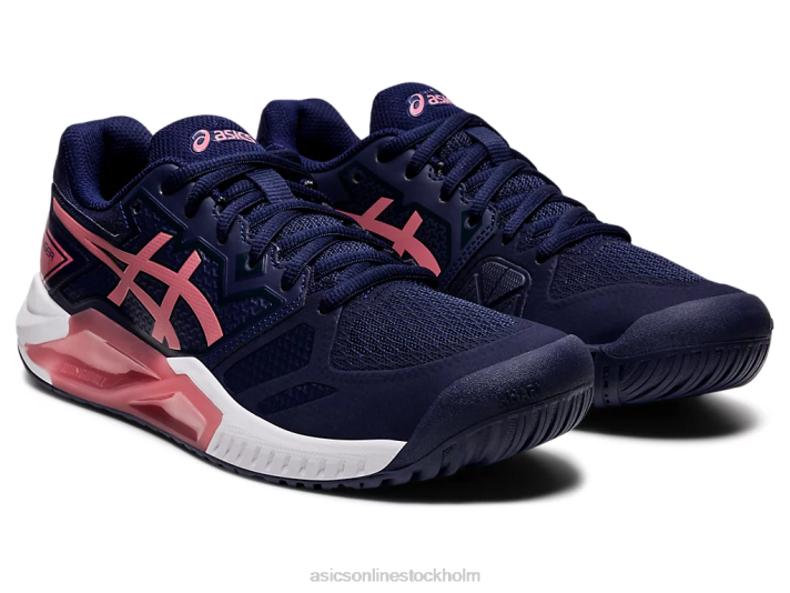 Asics gel-utmanare 13 kvinnor D6D03655 peacoat/smokey rose