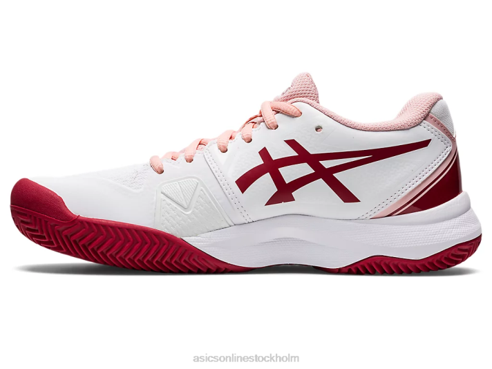 Asics gel-utmanare 13 lera kvinnor D6D02804 vit/tranbär