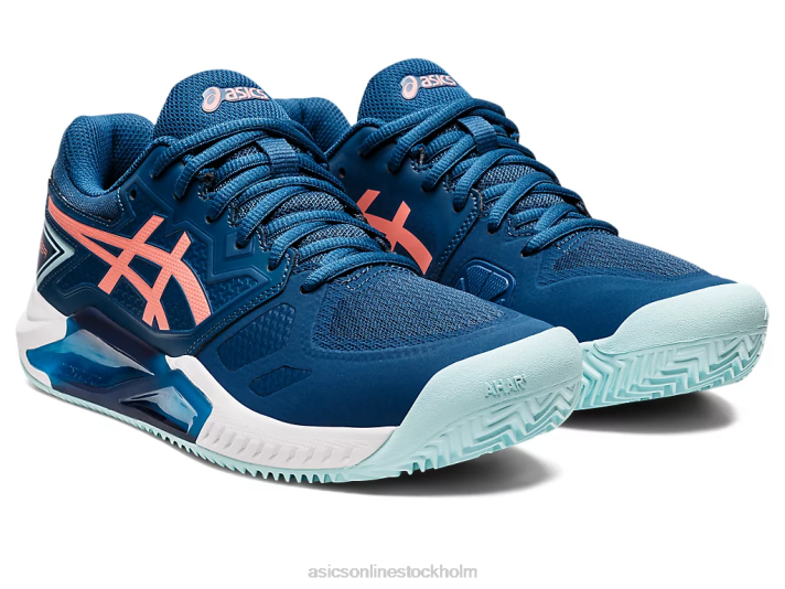 Asics gel-utmanare 13 lera kvinnor D6D03605 ljus indigo/guava