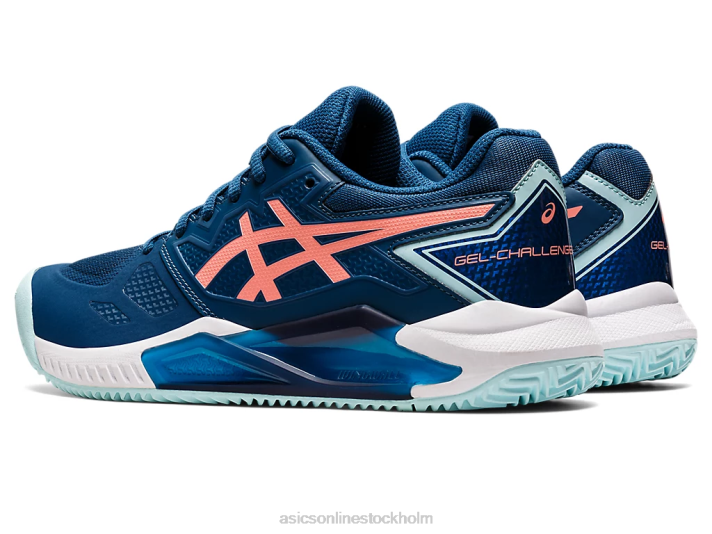 Asics gel-utmanare 13 lera kvinnor D6D03605 ljus indigo/guava