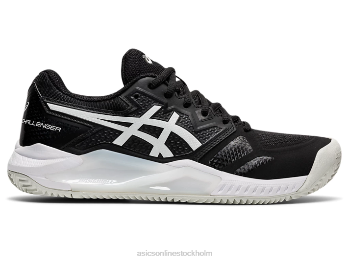 Asics gel-utmanare 13 lera kvinnor D6D03656 svart vit