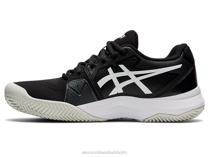 Asics gel-utmanare 13 lera kvinnor D6D03656 svart vit