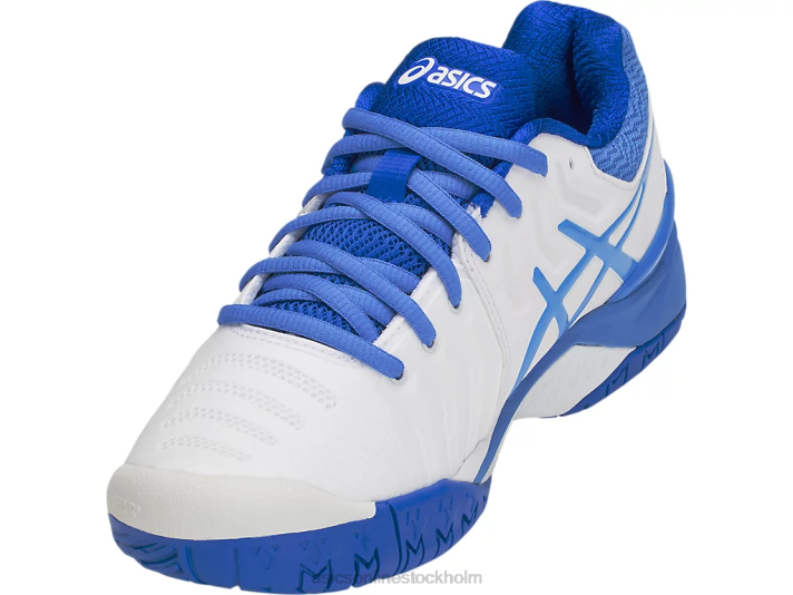 Asics gelupplösning 7 kvinnor D6D04214 vit/blå kust