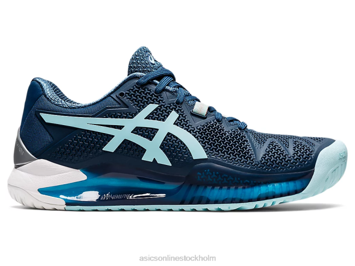 Asics gelupplösning 8 bred kvinnor D6D03521 ljus indigo/klarblå