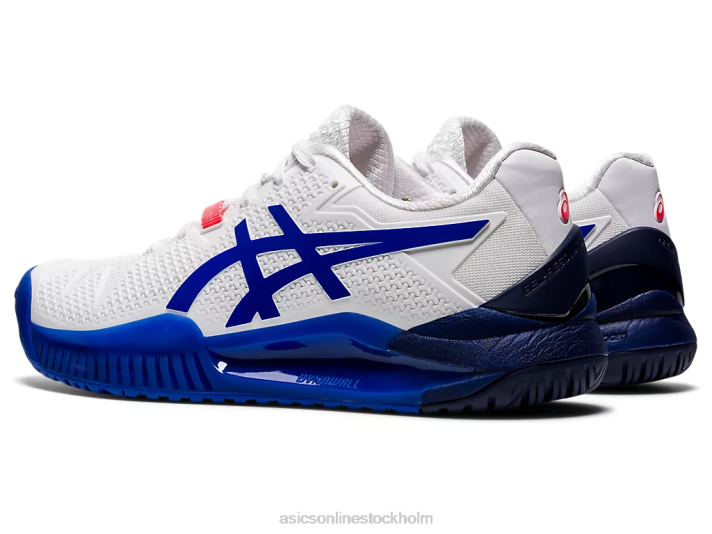 Asics gelupplösning 8 kvinnor D6D03867 vit/lapis lazuli blå