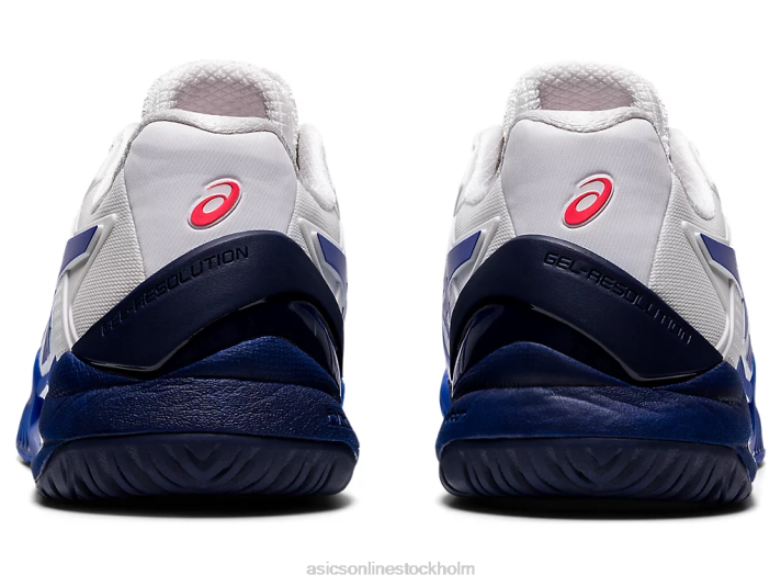 Asics gelupplösning 8 kvinnor D6D03867 vit/lapis lazuli blå
