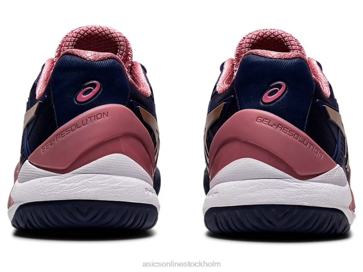 Asics gelupplösning 8 kvinnor D6D03894 peacoat/roséguld