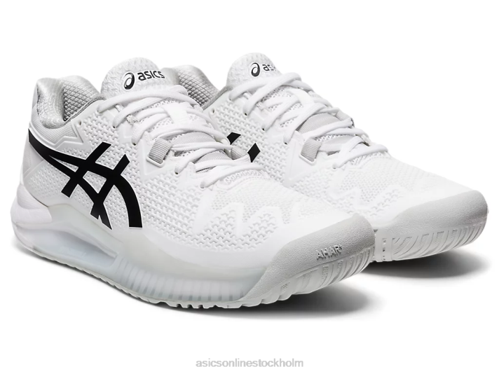 Asics gelupplösning 8 kvinnor D6D04152 vit svart