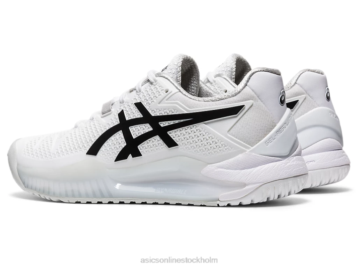 Asics gelupplösning 8 kvinnor D6D04152 vit svart