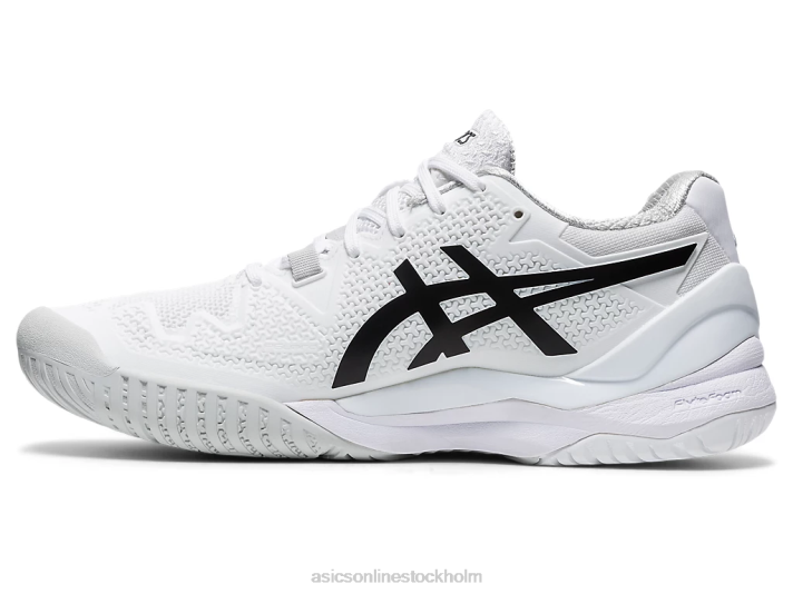 Asics gelupplösning 8 kvinnor D6D04152 vit svart