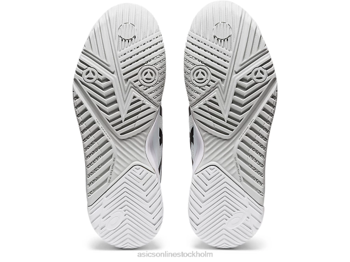 Asics gelupplösning 8 kvinnor D6D04152 vit svart