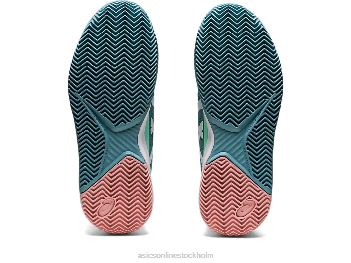 Asics gelupplösning 8 lera kvinnor D6D03087 rök blå/vit