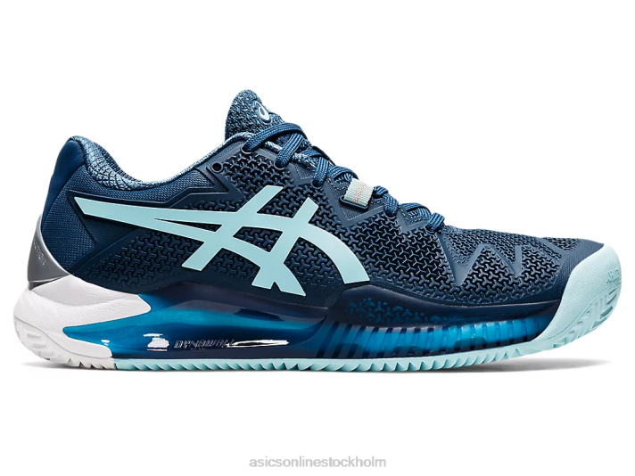 Asics gelupplösning 8 lera kvinnor D6D03259 ljus indigo/klarblå