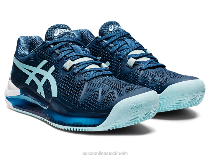 Asics gelupplösning 8 lera kvinnor D6D03259 ljus indigo/klarblå