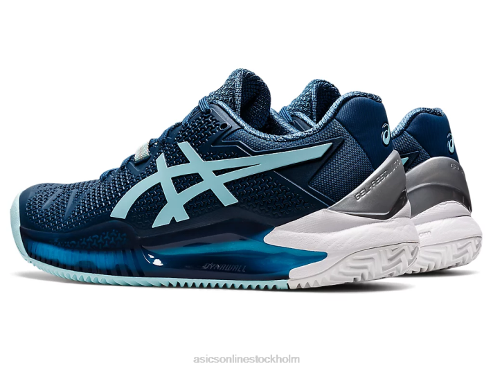 Asics gelupplösning 8 lera kvinnor D6D03259 ljus indigo/klarblå