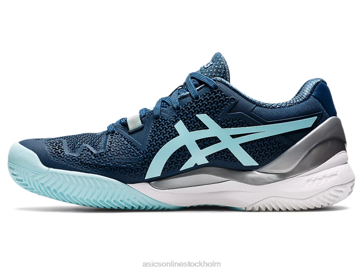 Asics gelupplösning 8 lera kvinnor D6D03259 ljus indigo/klarblå