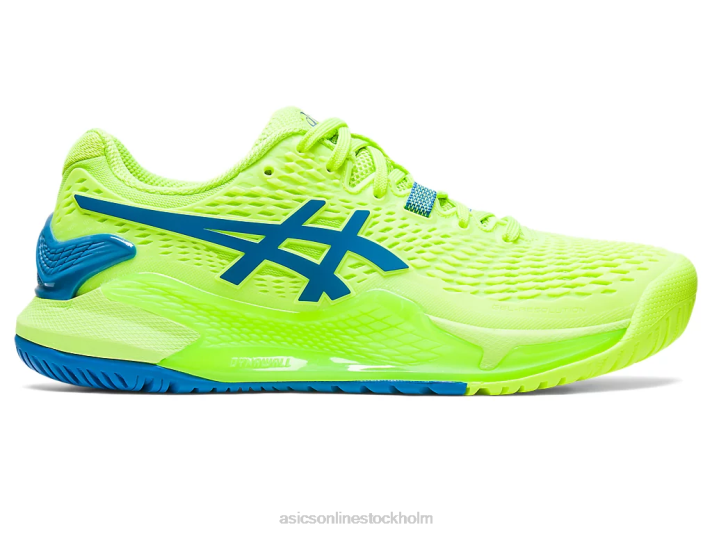 Asics gelupplösning 9 kvinnor D6D02170 hazard grön/reborn blå