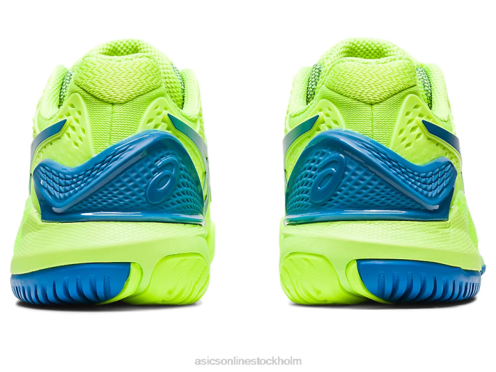 Asics gelupplösning 9 kvinnor D6D02170 hazard grön/reborn blå