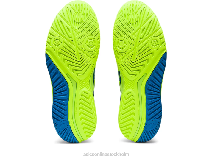 Asics gelupplösning 9 kvinnor D6D02170 hazard grön/reborn blå