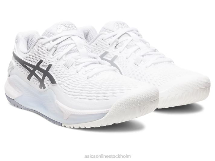 Asics gelupplösning 9 kvinnor D6D02390 vit/rent silver