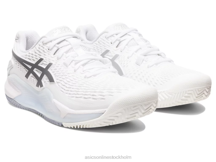 Asics gelupplösning 9 lera kvinnor D6D02459 vit/rent silver
