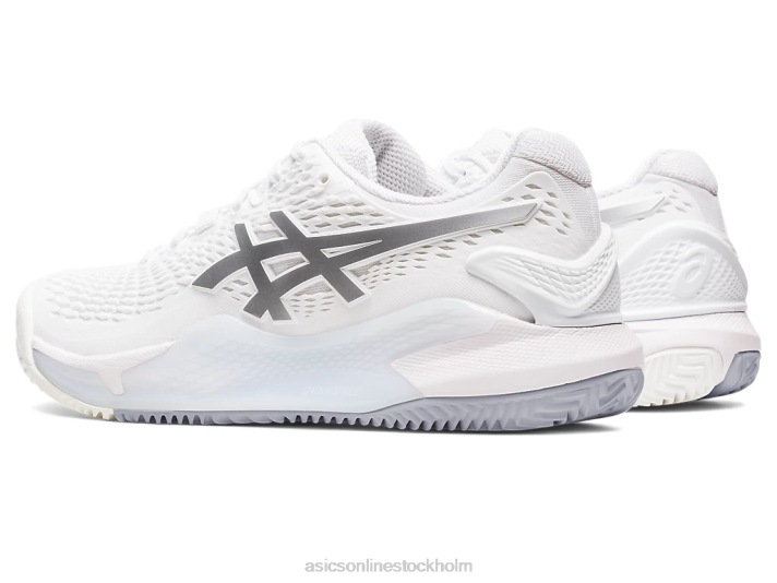 Asics gelupplösning 9 lera kvinnor D6D02459 vit/rent silver