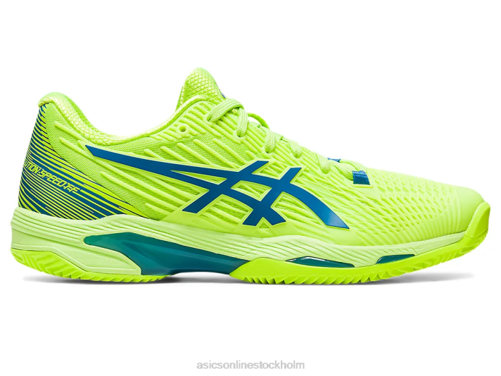 Asics lösning hastighet ff 2 lera kvinnor D6D02179 hazard grön/reborn blå
