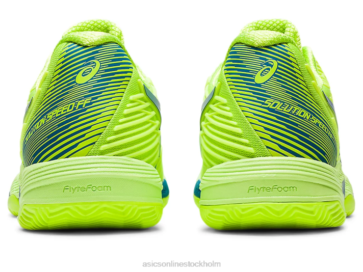 Asics lösning hastighet ff 2 lera kvinnor D6D02179 hazard grön/reborn blå