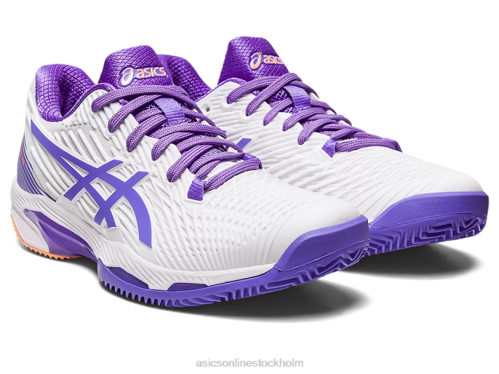 Asics lösning hastighet ff 2 lera kvinnor D6D02551 vit/ametist