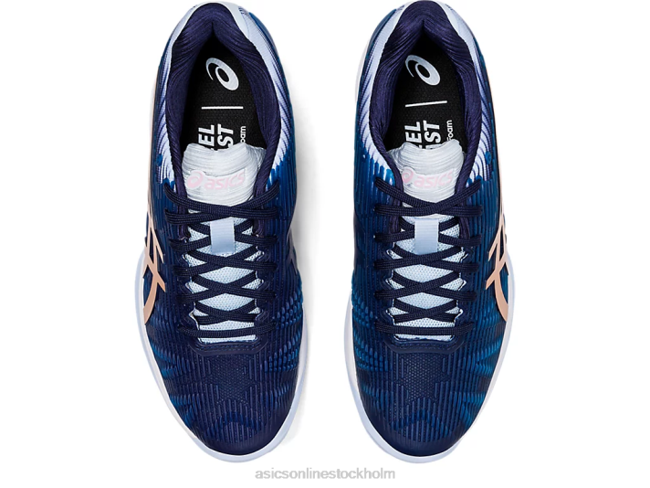 Asics lösning hastighet ff kvinnor D6D04188 peacoat/roséguld