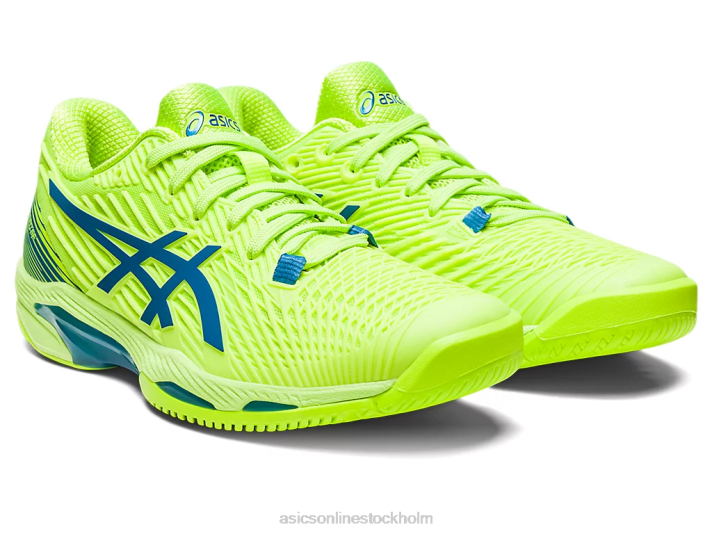 Asics lösningshastighet ff 2 kvinnor D6D02174 hazard grön/reborn blå