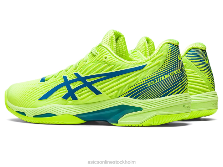 Asics lösningshastighet ff 2 kvinnor D6D02174 hazard grön/reborn blå