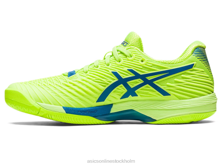 Asics lösningshastighet ff 2 kvinnor D6D02174 hazard grön/reborn blå