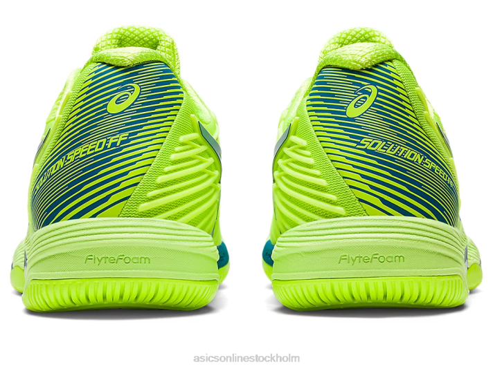 Asics lösningshastighet ff 2 kvinnor D6D02174 hazard grön/reborn blå