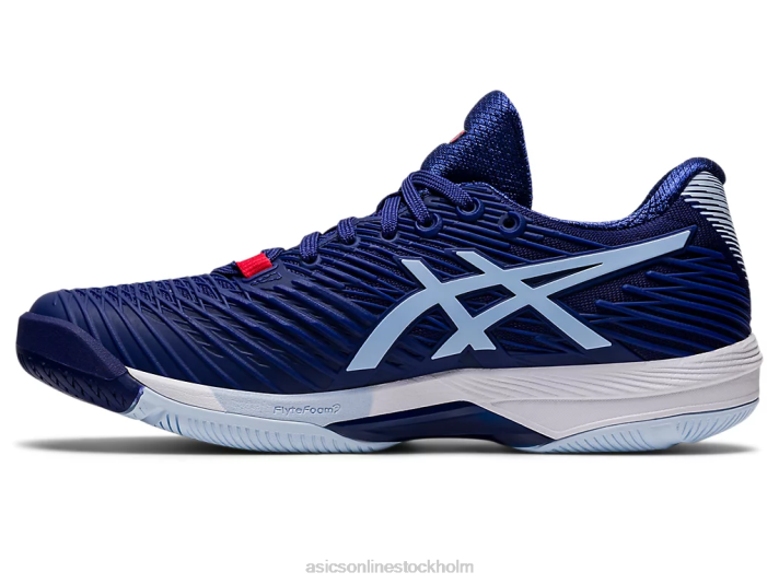 Asics lösningshastighet ff 2 kvinnor D6D02999 dyk blå/mjuk himmel