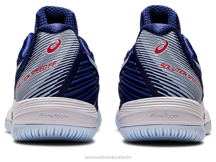 Asics lösningshastighet ff 2 kvinnor D6D02999 dyk blå/mjuk himmel