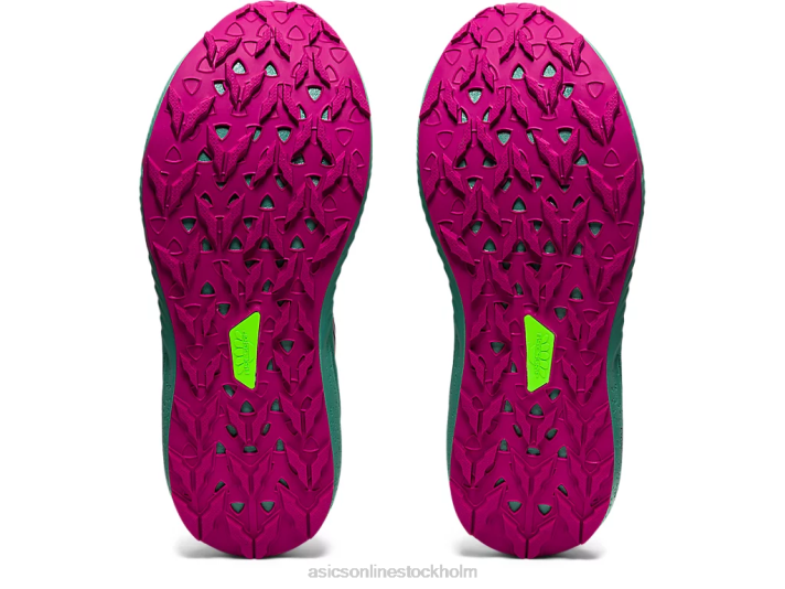 Asics fuji lite 2 kvinnor D6D03586 svart/fuchsiaröd