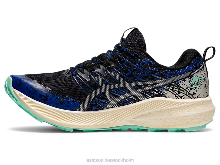 Asics fuji lite 2 kvinnor D6D03898 svart/rent silver