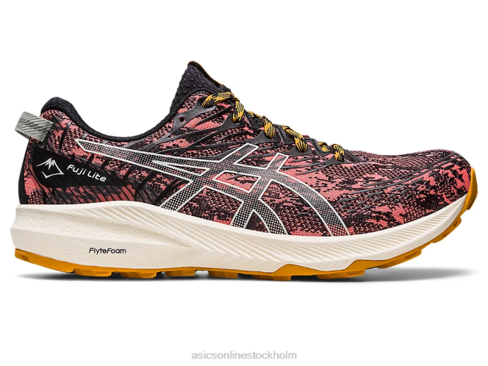 Asics fuji lite 3 kvinnor D6D02629 papaya/lätt salvia