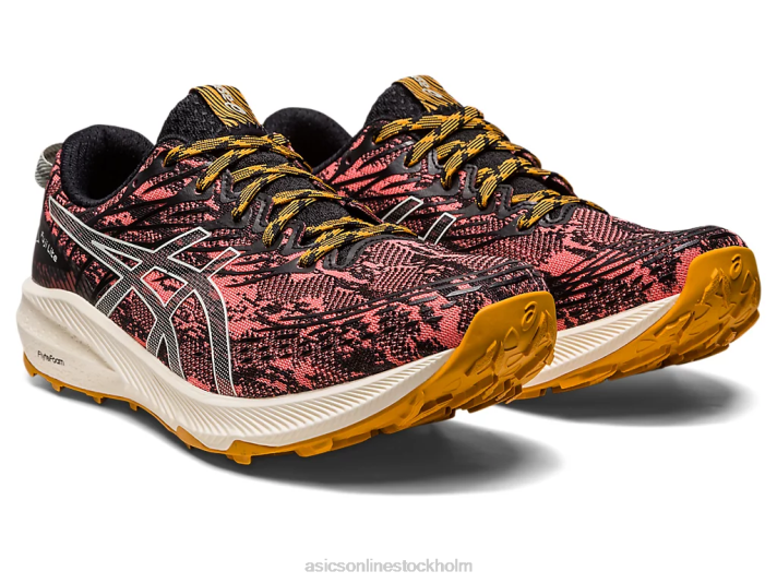 Asics fuji lite 3 kvinnor D6D02629 papaya/lätt salvia