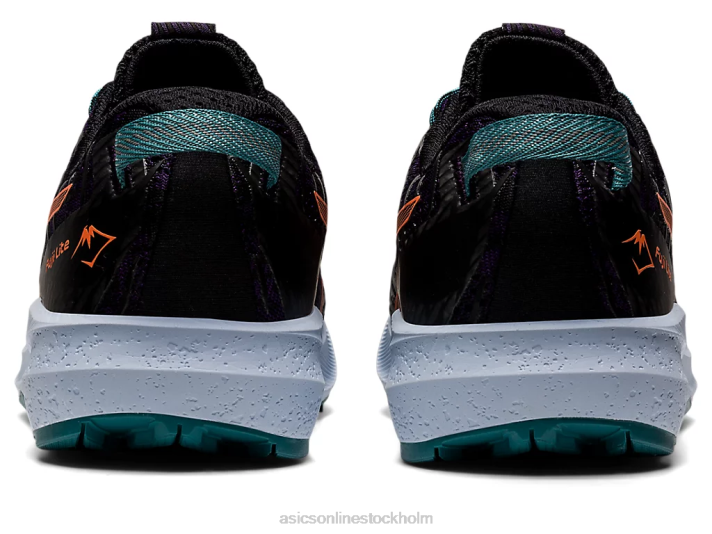 Asics fuji lite 3 kvinnor D6D02697 nattskugga/nova orange