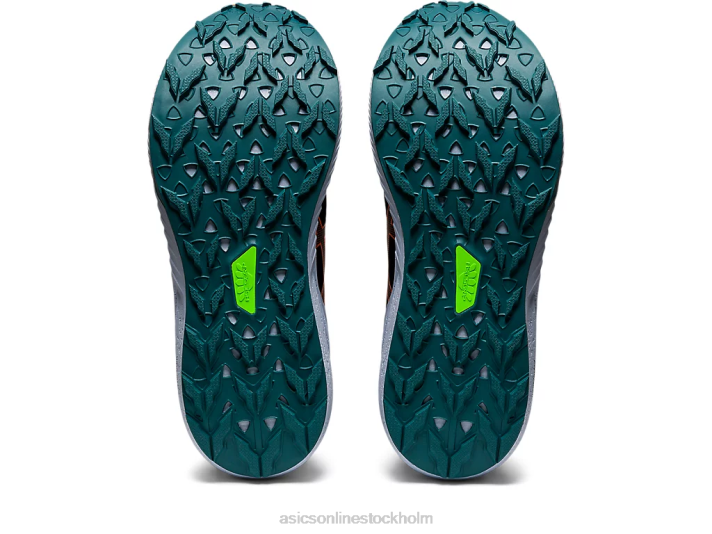 Asics fuji lite 3 kvinnor D6D02697 nattskugga/nova orange