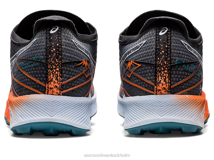 Asics fujispeed kvinnor D6D02906 svart/nova orange