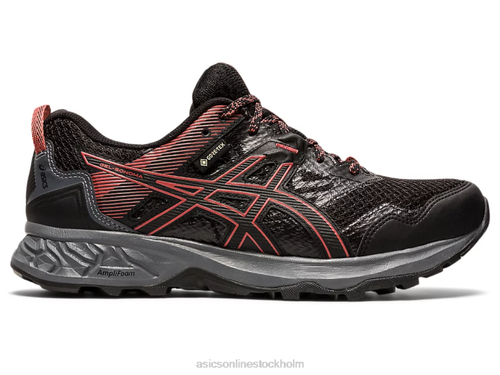 Asics gel-sonom 5 g-tx kvinnor D6D04007 svart/torkad ros